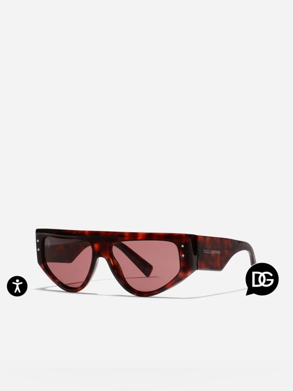 Dolce & Gabbana Unisex  Tortoiseshell Sunglasses Newer style - Picture 2 of 10